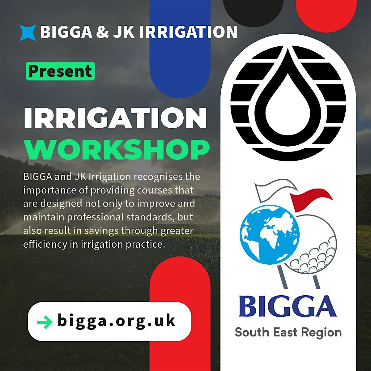 BIGGA South East Region Irrigation Workshop with JK Irrigation