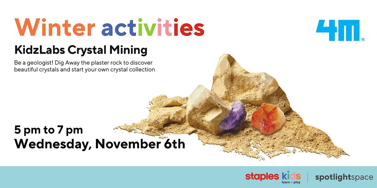 KidzLabs Crystal Mining at Staples Gardiners Road Store 133