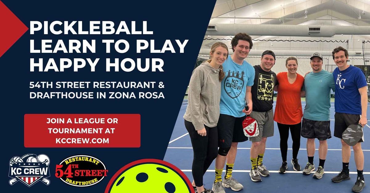 Pickleball Learn To Play Happy Hour