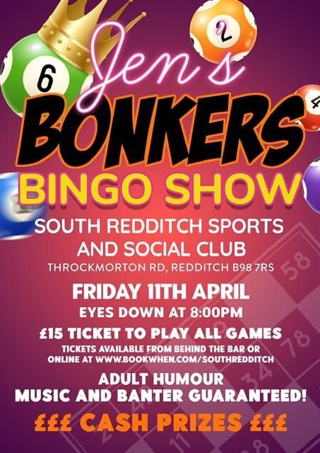 Bonkers Bingo with Jenny Woodcroft