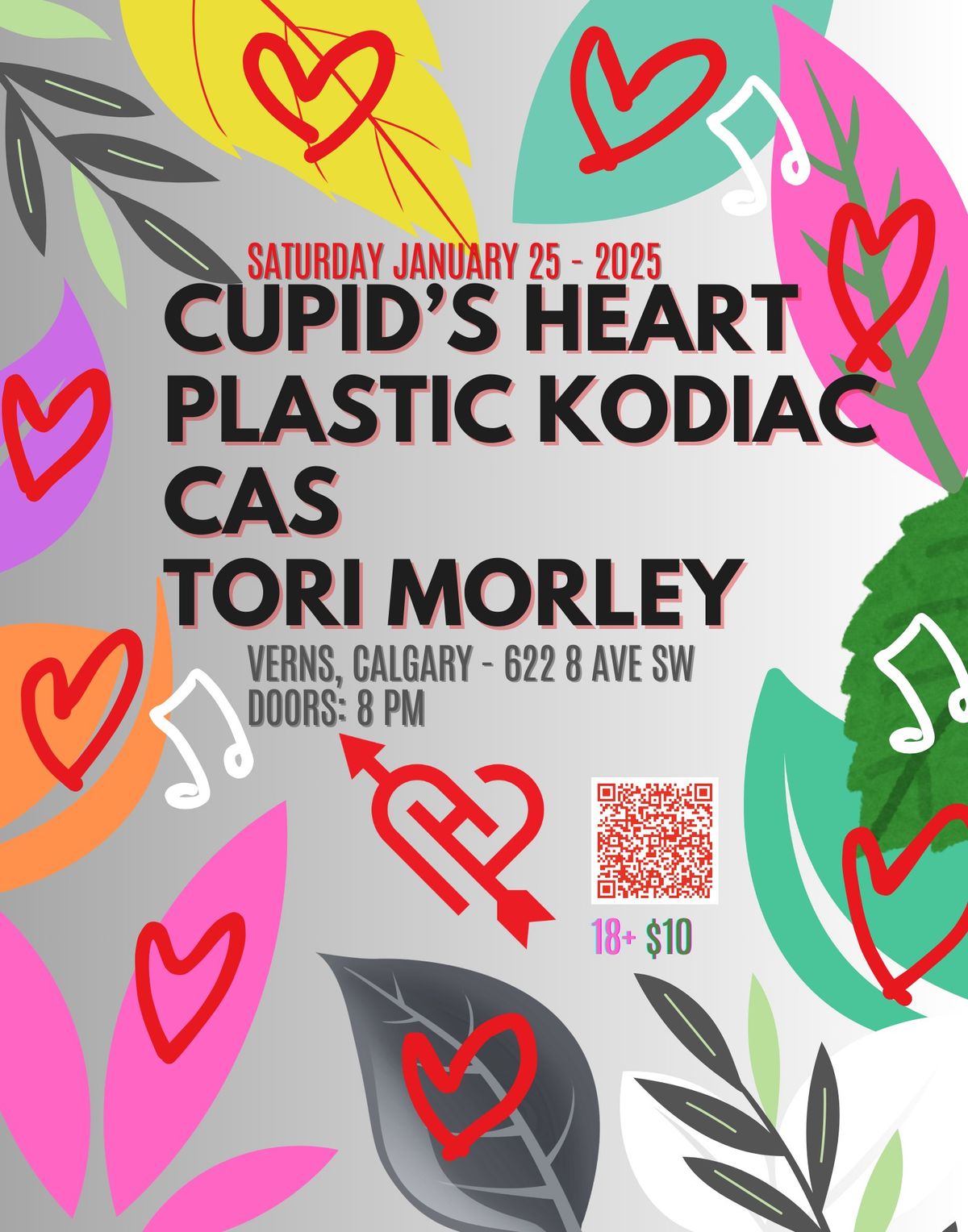 Cupid's Heart, Plastic Kodiac, CAS, and Tori Morely at Vern's