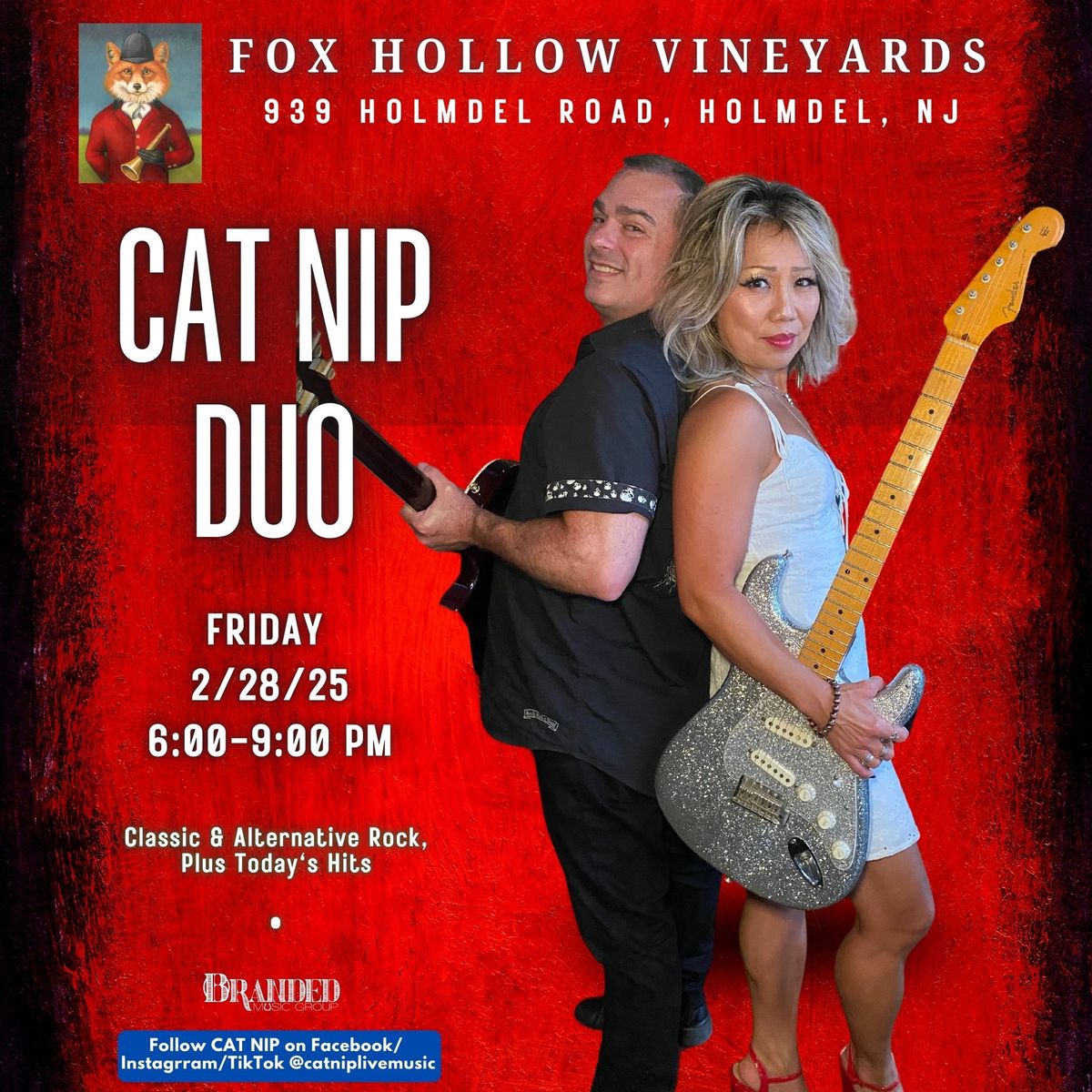 CAT NIP DUO Indoor Winter Show at Fox Hollow Vineyards