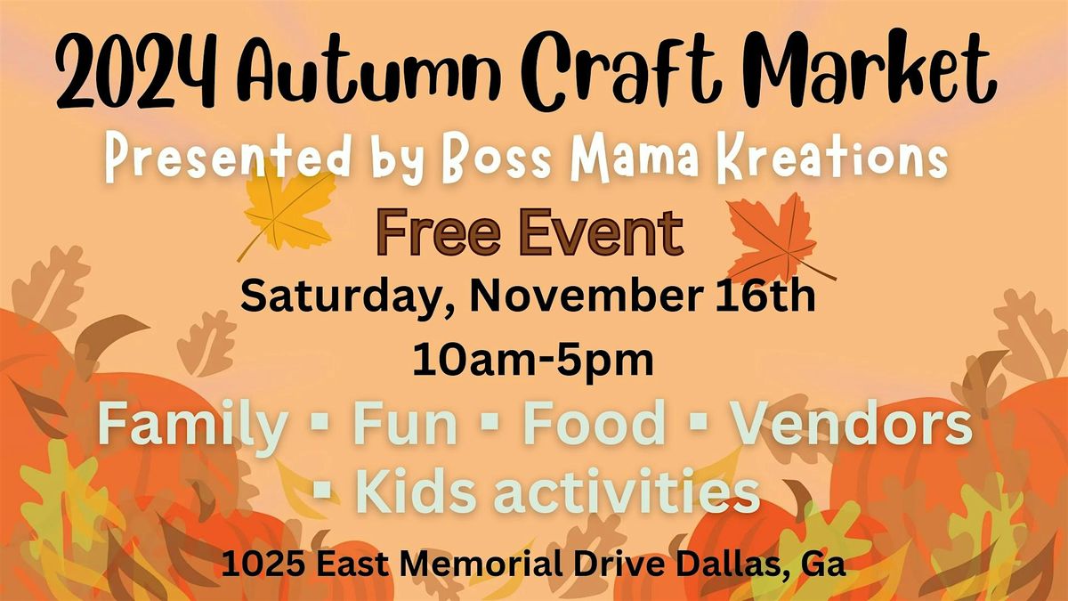 2024 BMK Autumn Craft Market