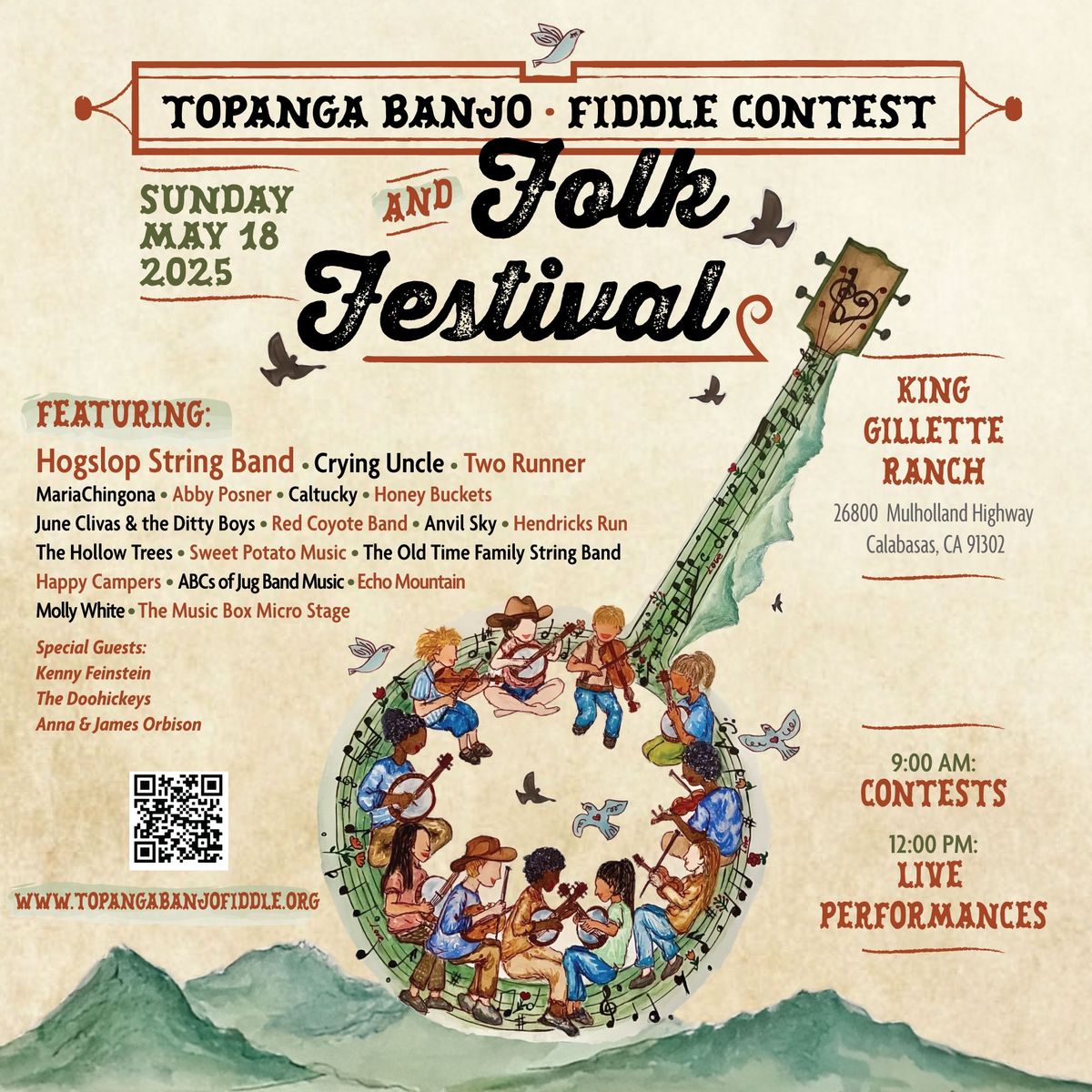 Topanga Banjo Fiddle Contest & Folk Festival 2025 