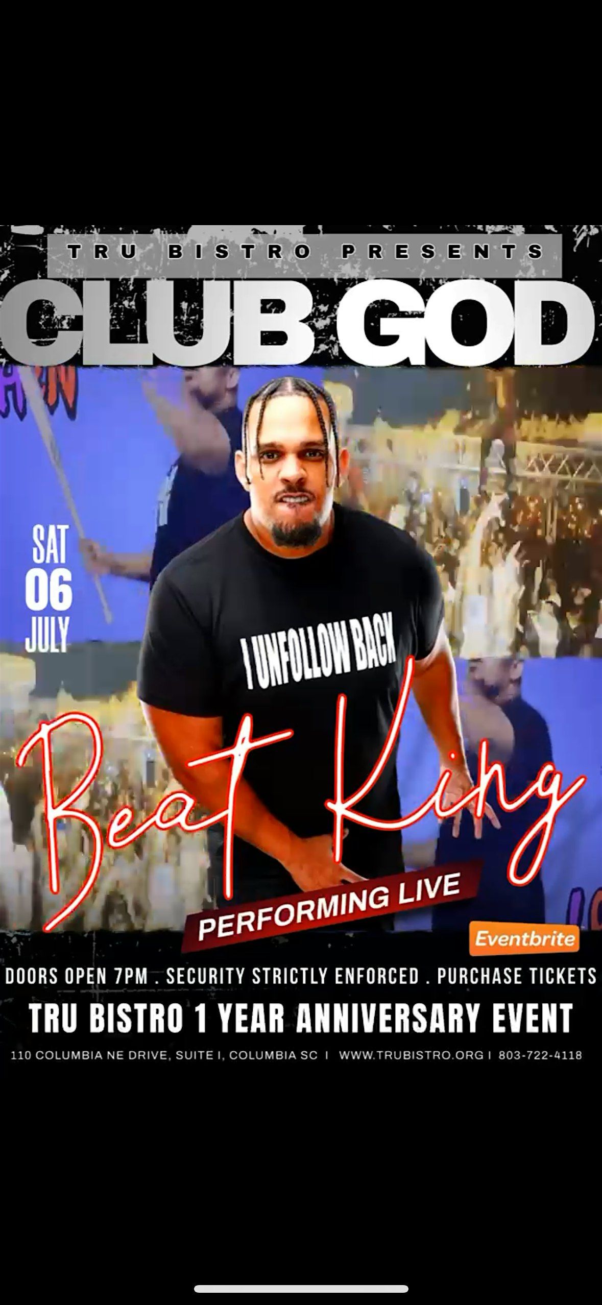 "Tru Bistro Presents: Beat King Live\u201d
