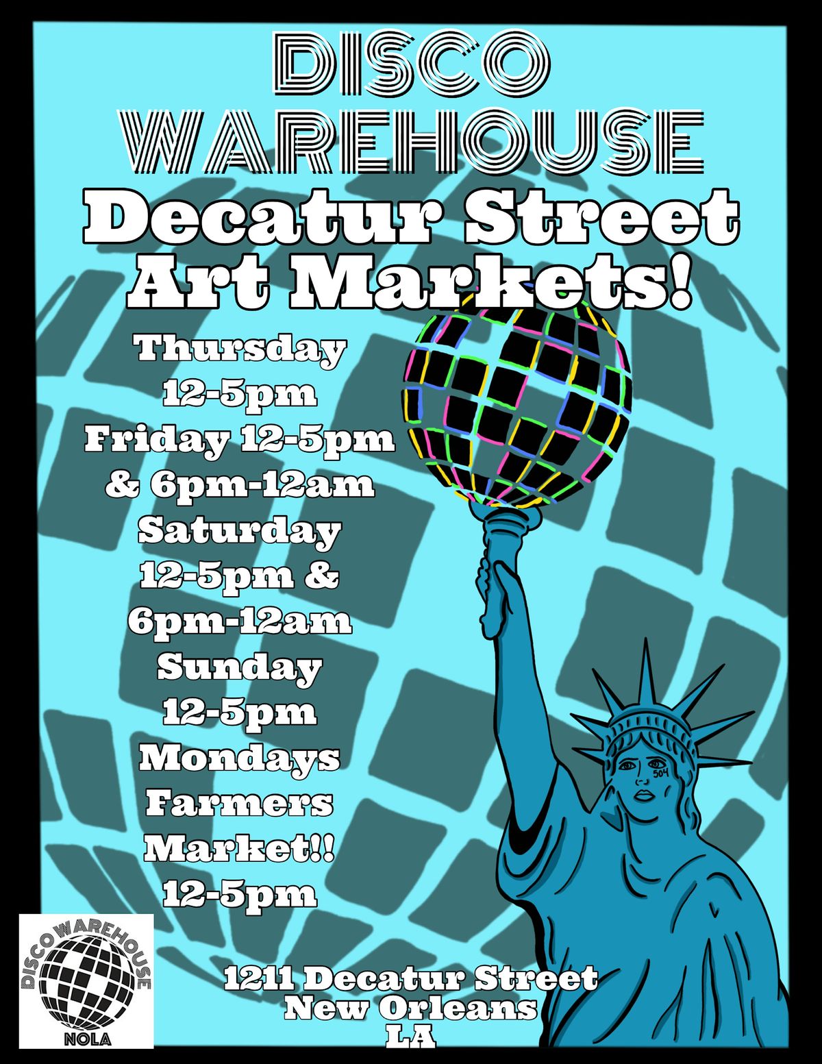 Disco Decatur Art Market, Disco Warehouse, Decatur Street, New Orleans ...