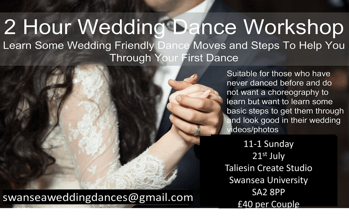 21st July 2 Hour Wedding Dance Workshop (Swansea)