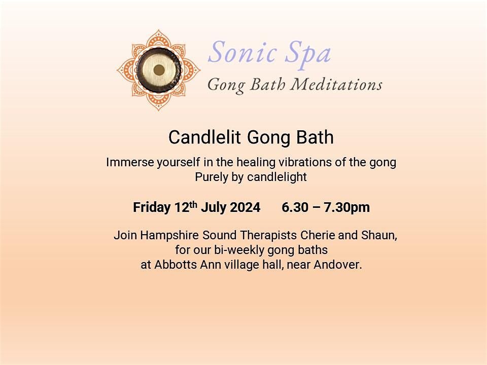 Copy of Sonic Spa Candlelit Gong Bath Meditation - 12th July