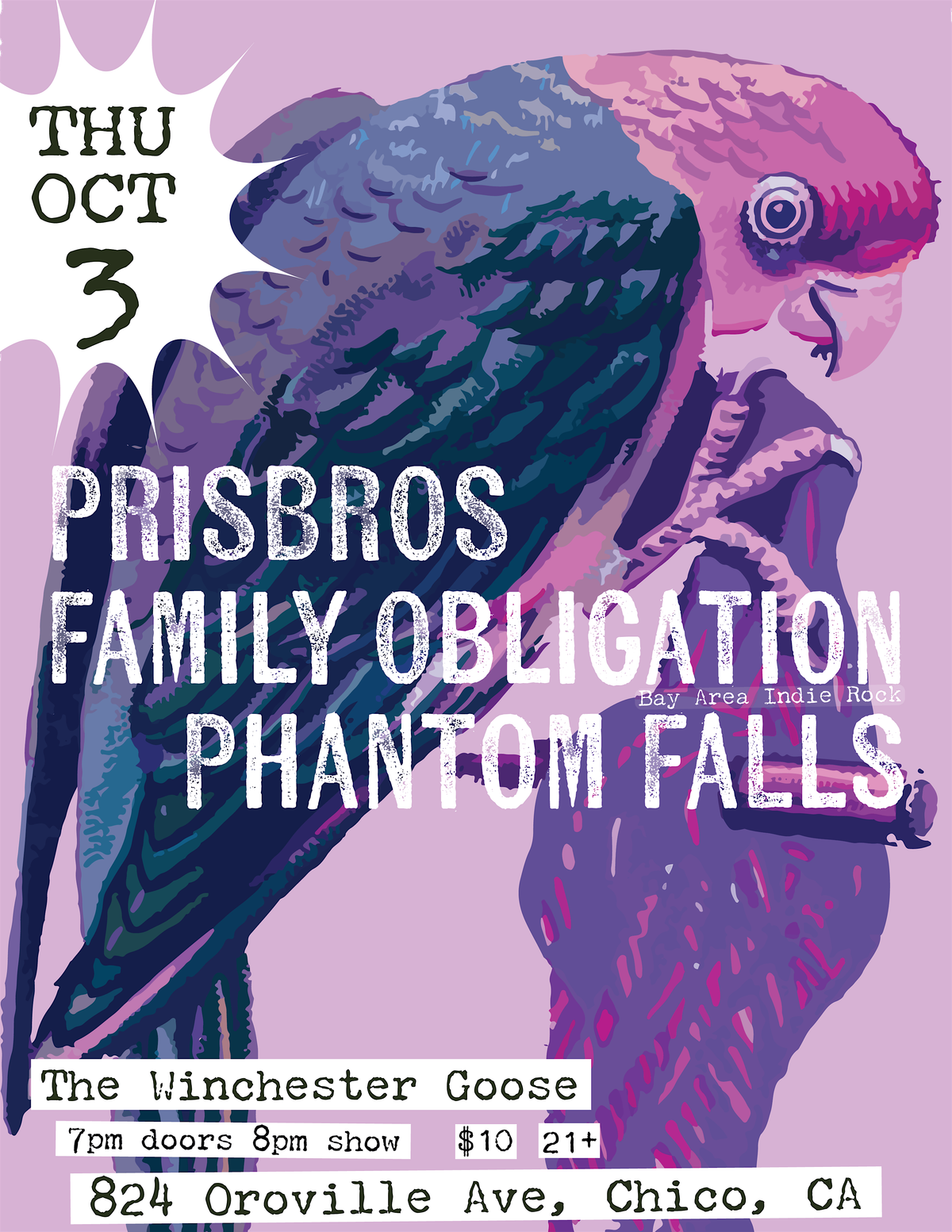 Family Obligation, Pris Bros, and Phantom Falls at the Goose!