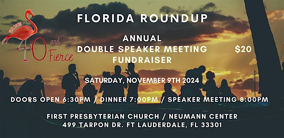 FRU 2025 Presents:  Annual Double Speaker Meeting Fundraiser