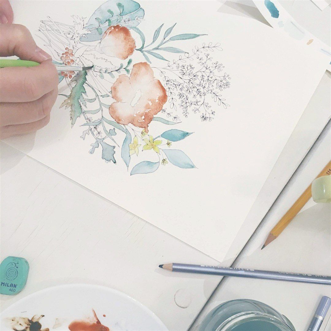 Botanical watercolor workshop ~ beginner\u2019s class