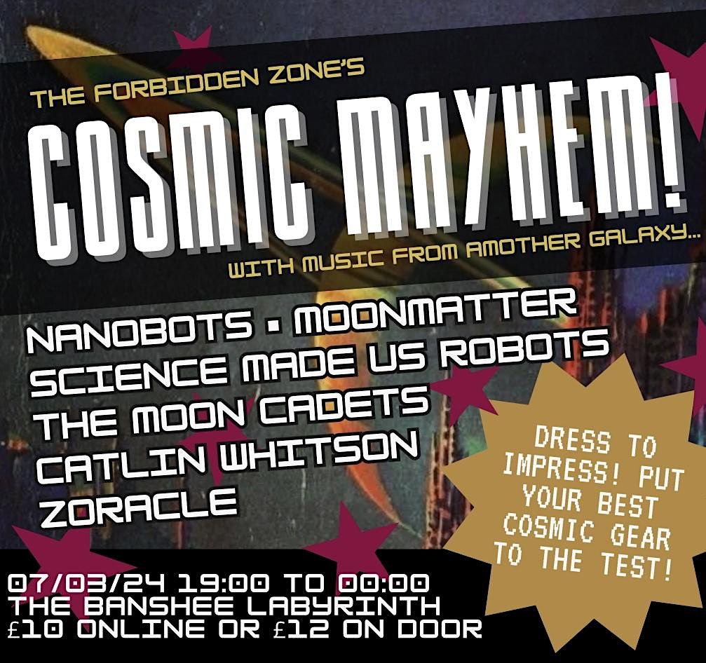 TFZ: COSMIC MAYHEM! Cosmic & Space Themed Alt Music Festival!
