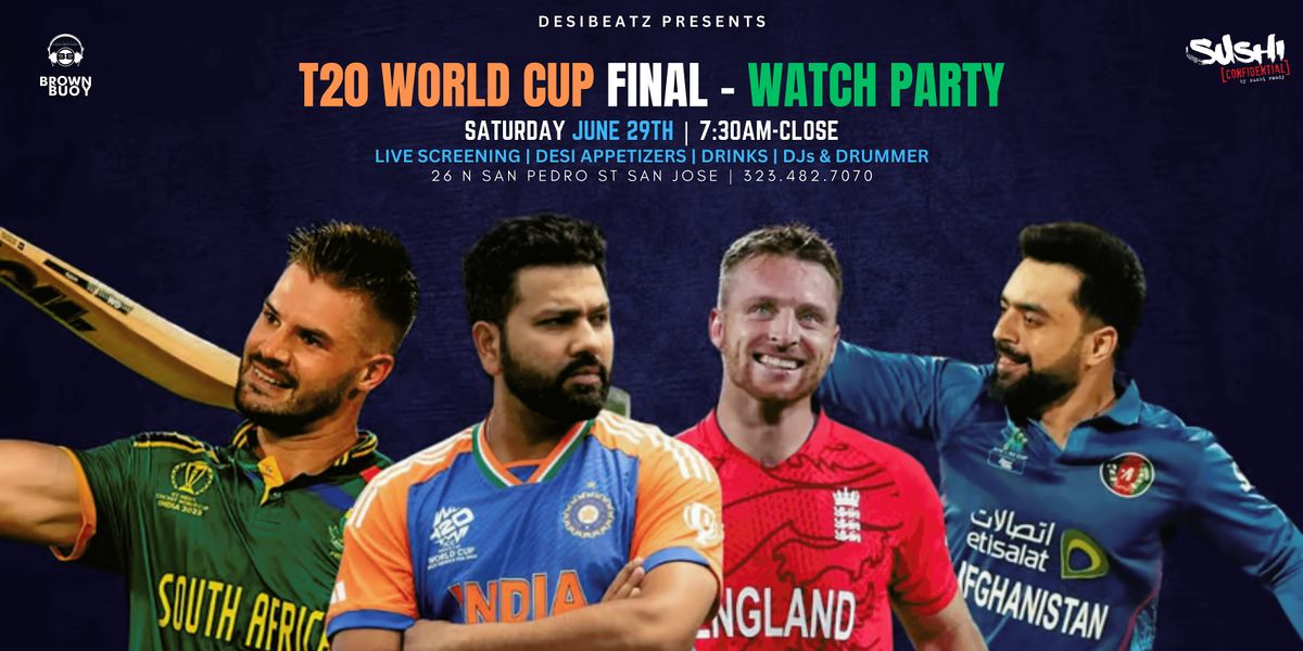 T20 Cricket World Cup FINAL (Watch Party) LIVE