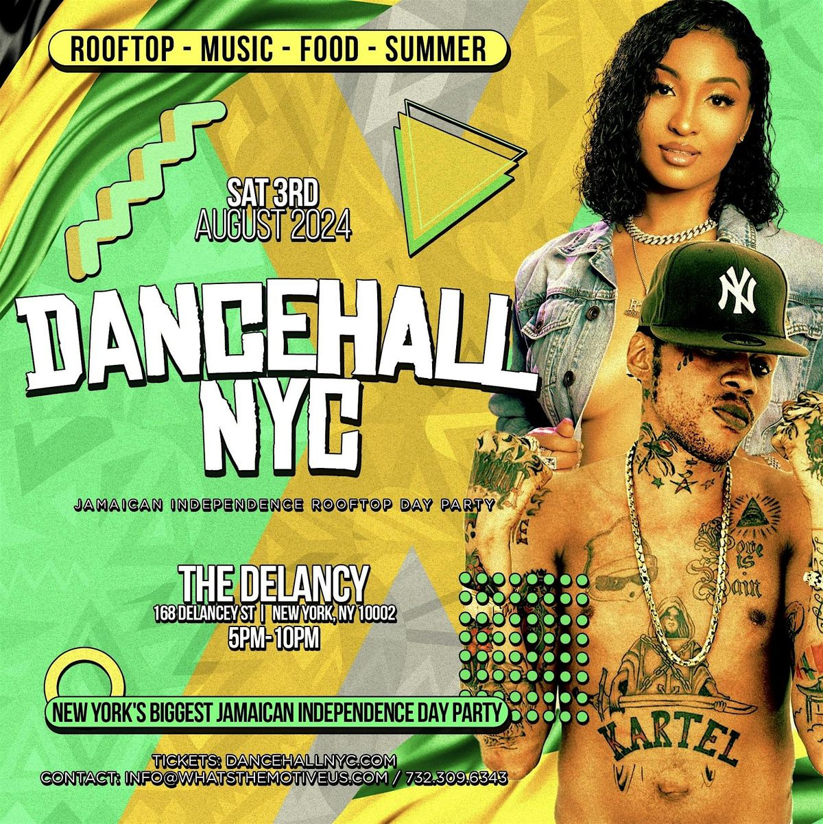 DANCEHALL NYC - Jamaican Independence Rooftop Day Party