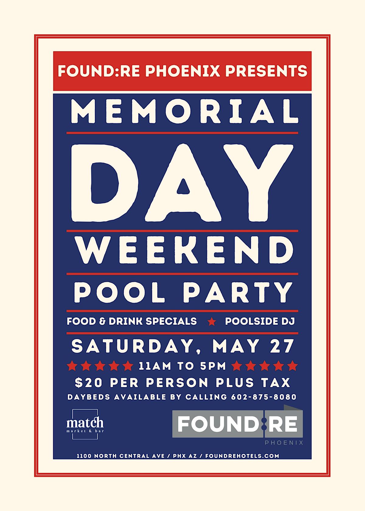 Memorial Day Weekend at FOUNDRE Phoenix, FOUNDRE Phoenix Hotel, 27