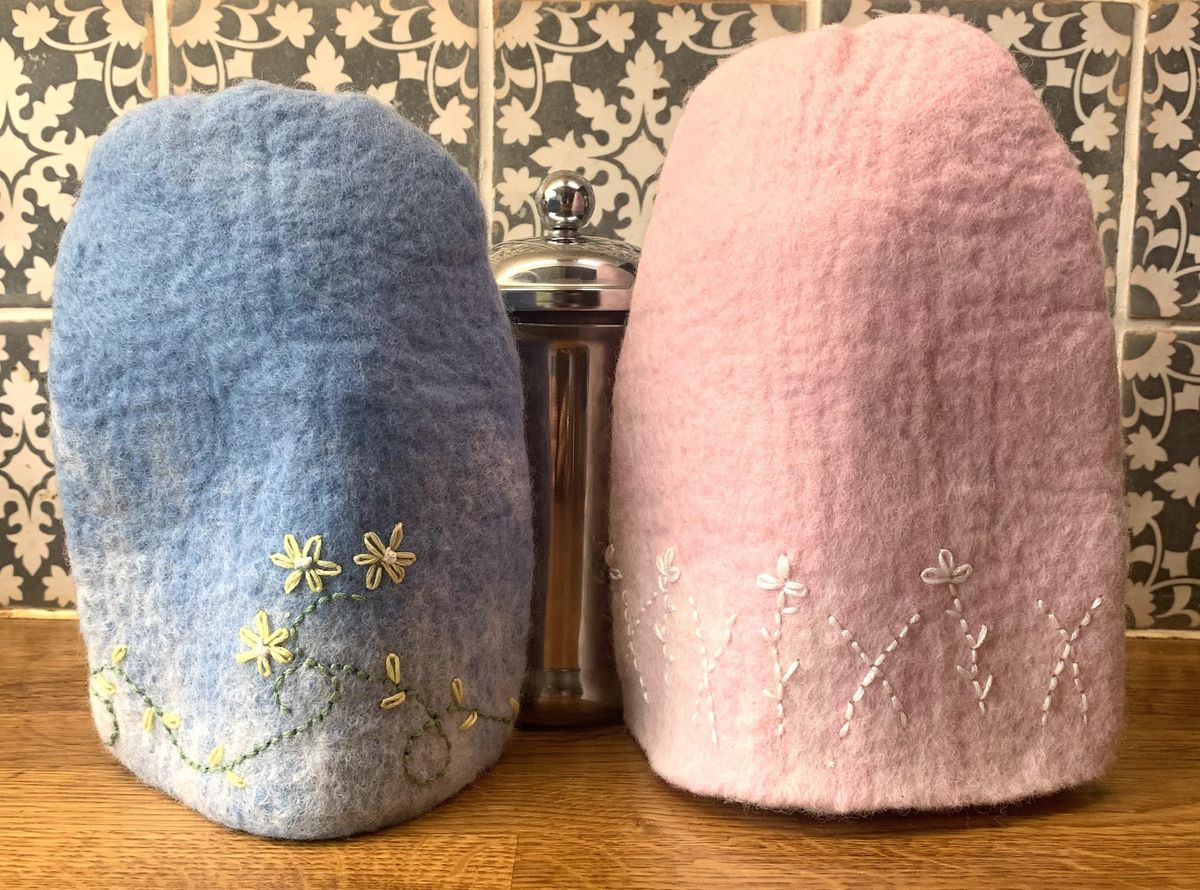 Make a Wet Felted Tea Cosy or Cafetiere Cosy!