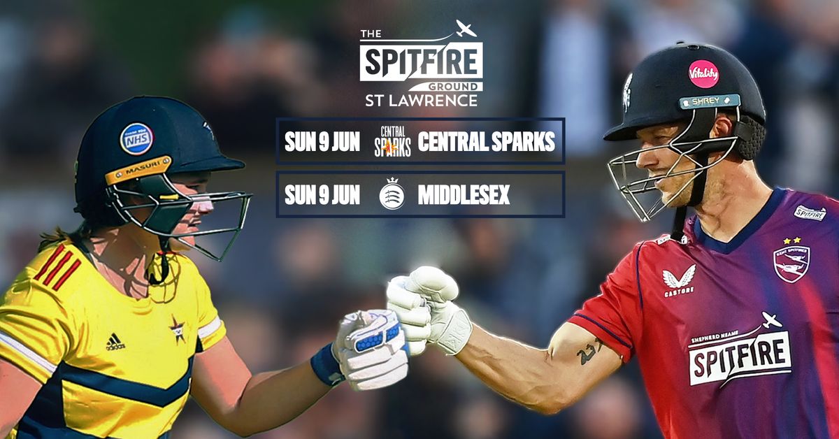 T20 Double-Header ?\u2708\ufe0f | Kent Spitfires vs. Middlesex & South East Stars vs. Central Sparks