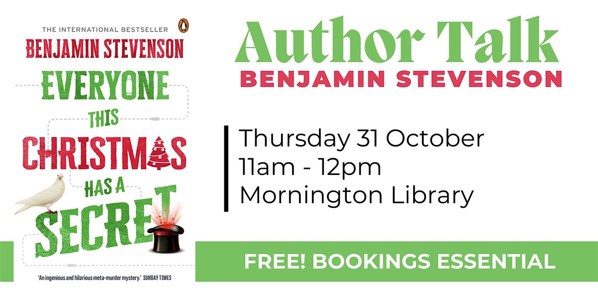 Author Talk: Benjamin Stevenson - Mornington Library