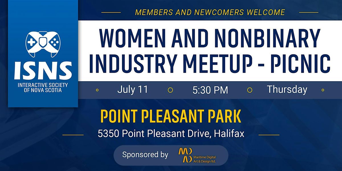 Women and Nonbinary Video Game Industry Picnic - July 11th