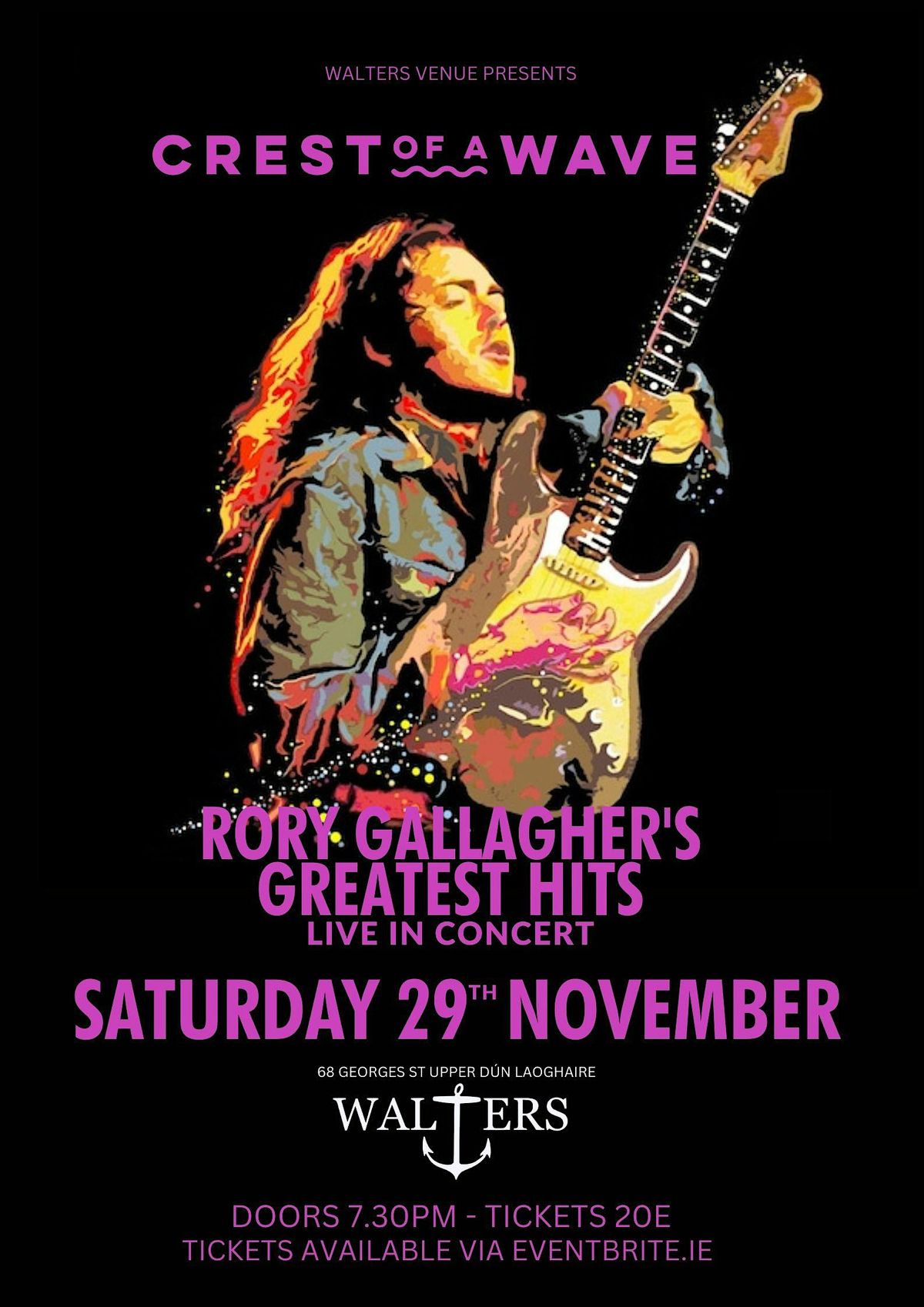 'Crest of a Wave' - Rory Gallagher Tribute show - Live in Concert