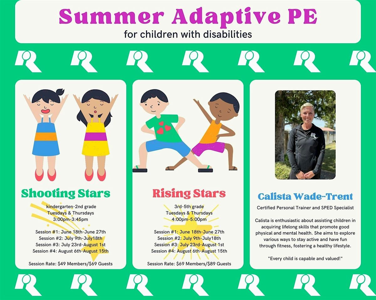 Summer Adaptive PE for children with disabilities -