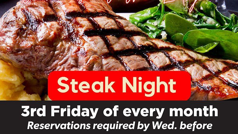 Officer's Steak Night with Live Music by Lip Bomb Band