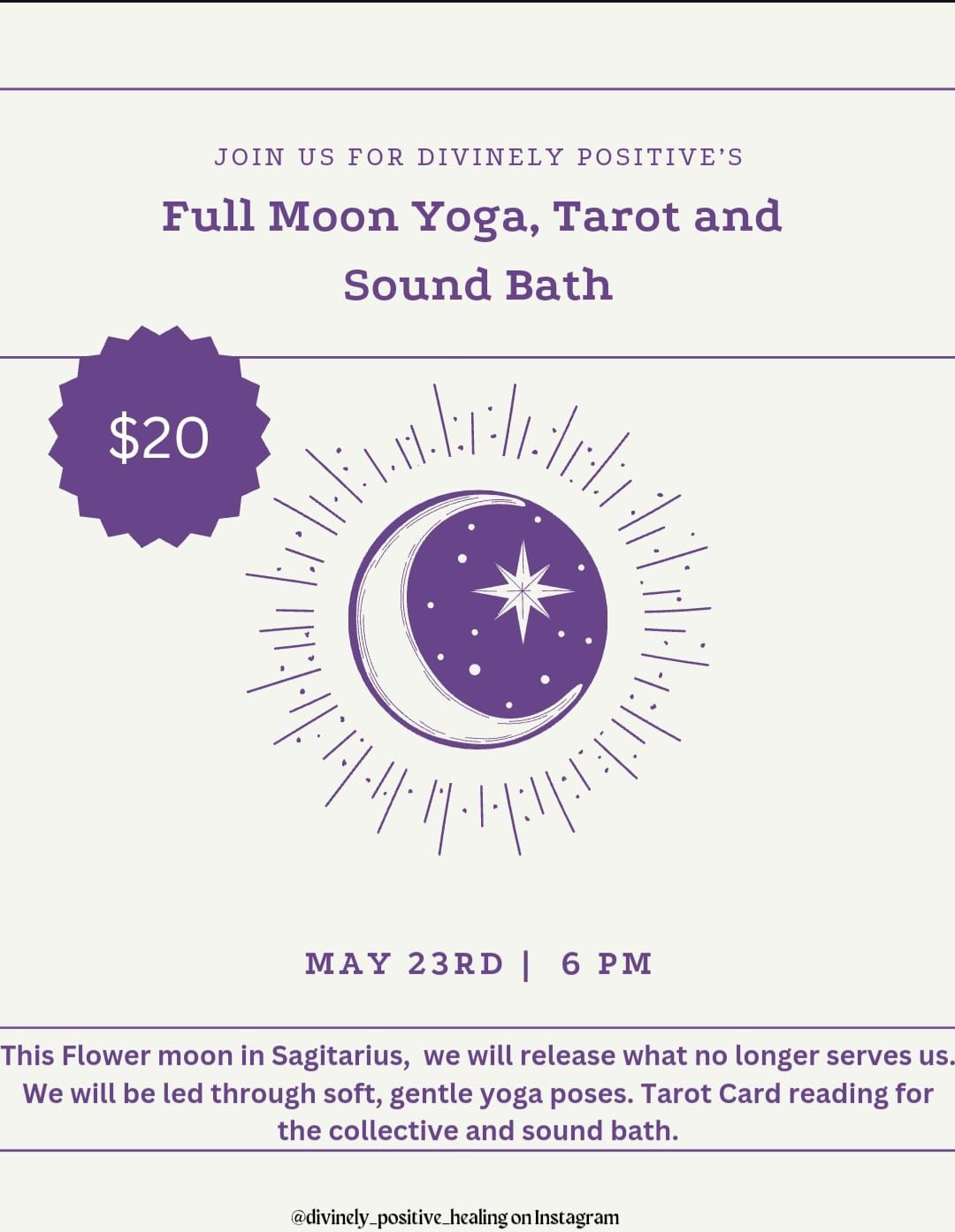 Full Moon Release,  Yoga and Sound 