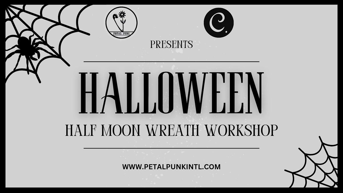 Halloween Half Moon Wreath Workshop