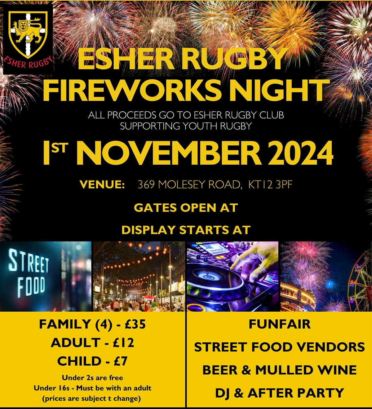 Esher Fireworks Night