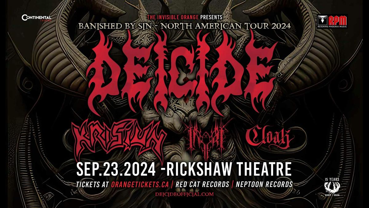 Deicide with Krisiun, Inferni and Cloak