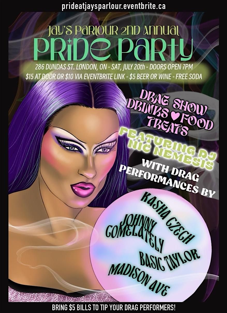 Jay\u2019s Parlour 2nd Annual Pride Party