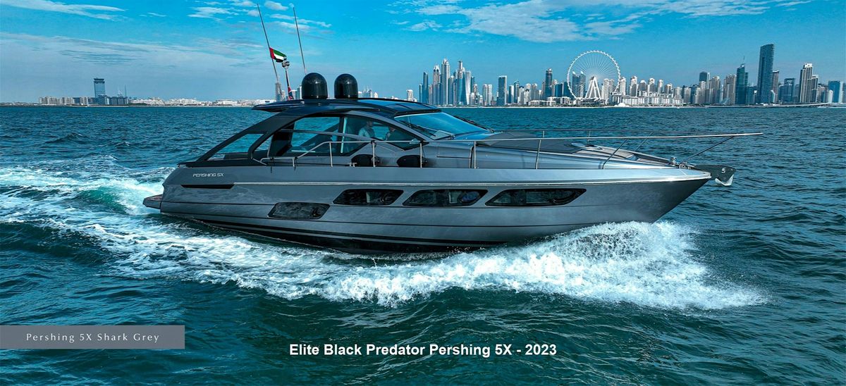 2-6 Hour Yacht Rental - Black Predator Pershing 5X \u2013 2023 Yacht Rental