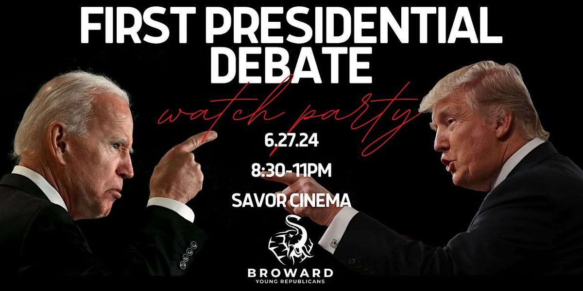 Broward Young Republicans First Presidential Debate Watch Party