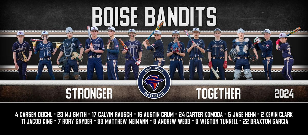 Boise Bandits 14U 2024-2025 Tryouts - August 5th \u2013 7th
