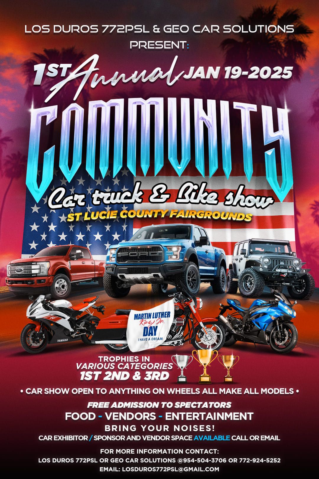 1st Annual community car show 