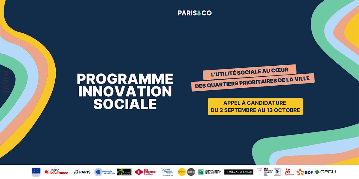 R\u00e9union d'information 2 | Programme innovation sociale octobre 2024