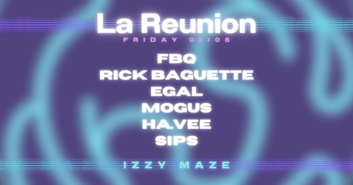 La Reunion invites FBQ, Rick Baguette & Egal