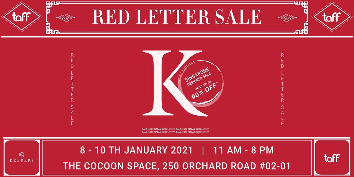 Red Letter Sale 21 The Cocoon Space A Textile And Fashion Federation Initiative Singapore 8 January To 10 January