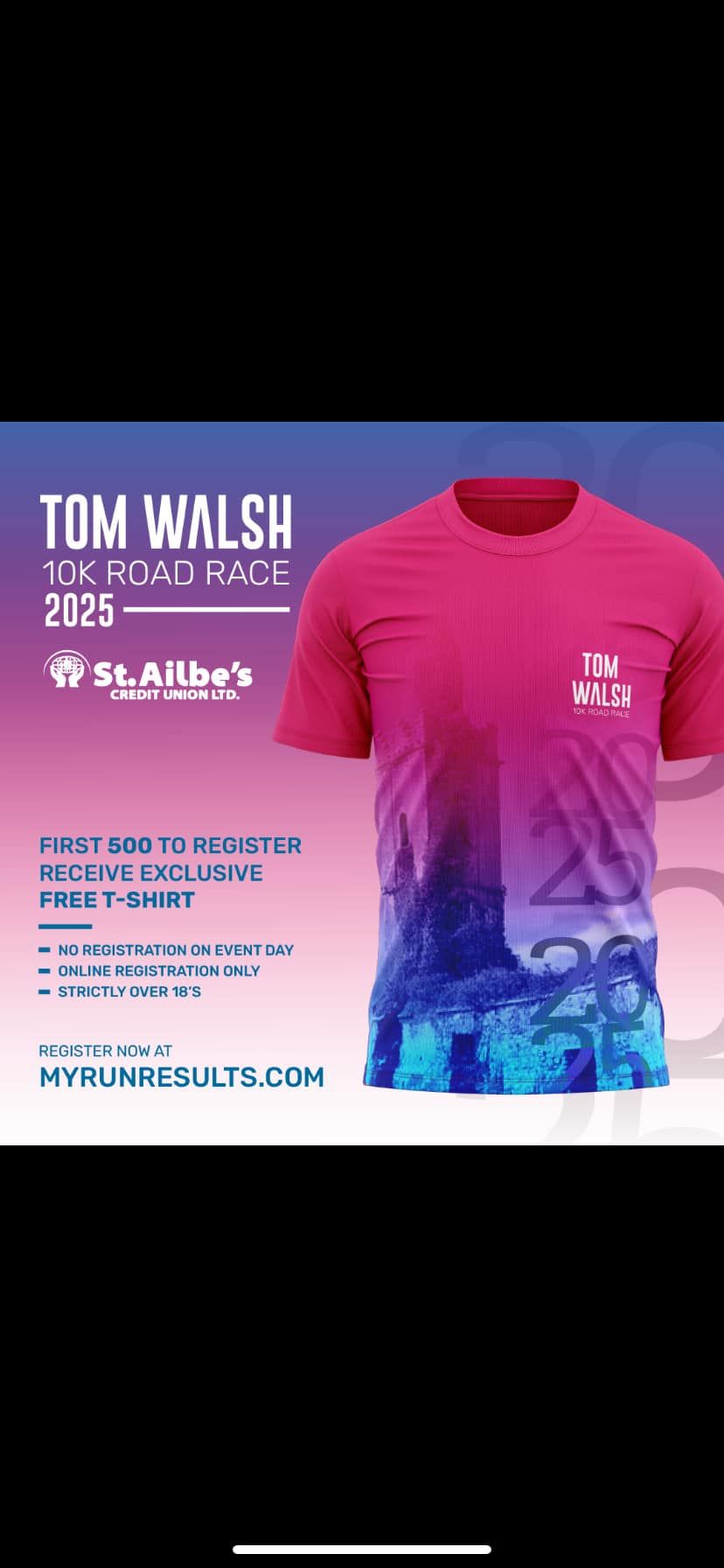 Tom Walsh 10k 12th of Jan 2025