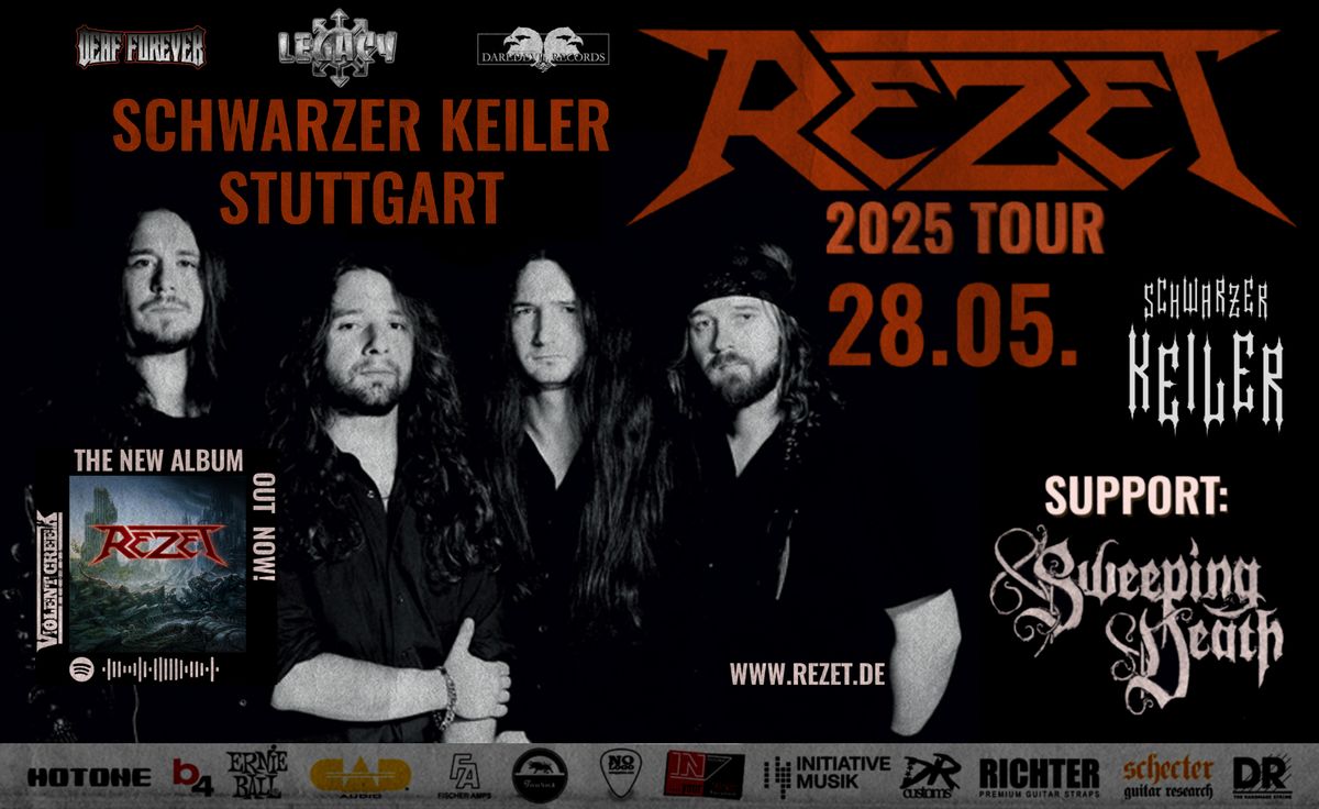 LIVE: Rezet \u2020 Support: Sweeping Death \u2020 Schwarzer Keiler Stuttgart