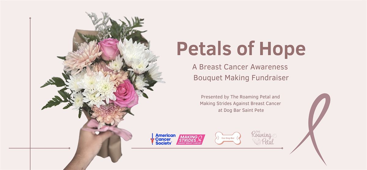 Petals of Hope: A Breast Cancer Awareness Charity Bouquet Workshop