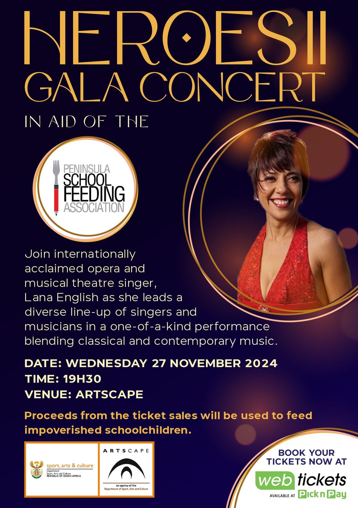 HEROES II Gala Concert in aid of the Peninsula School Feeding Association