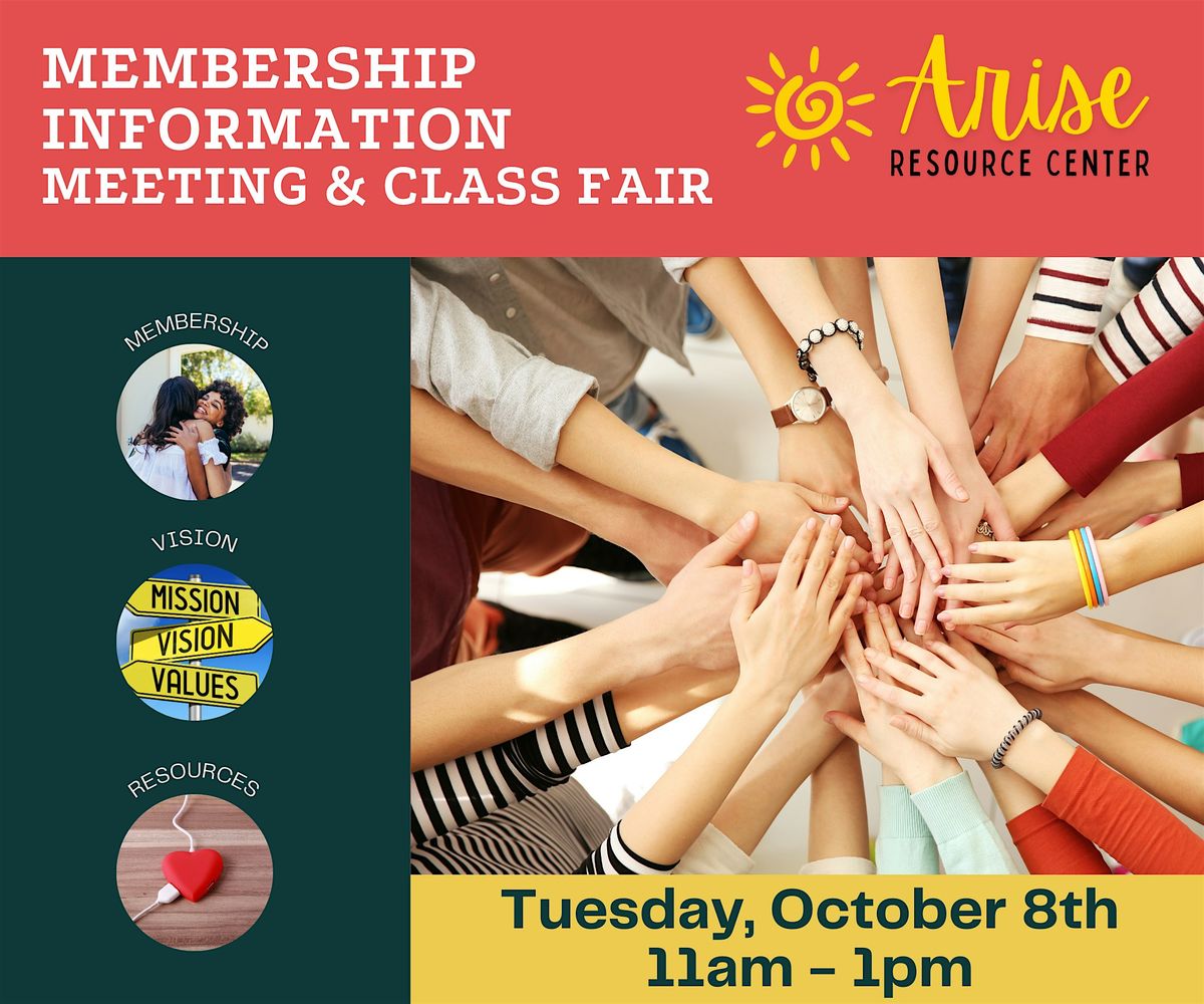 Membership Information Meeting & Class Fair