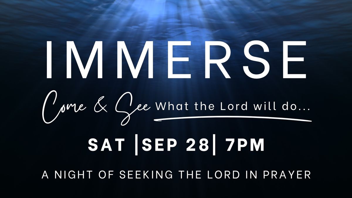 Immerse-Prayer & Worship Night