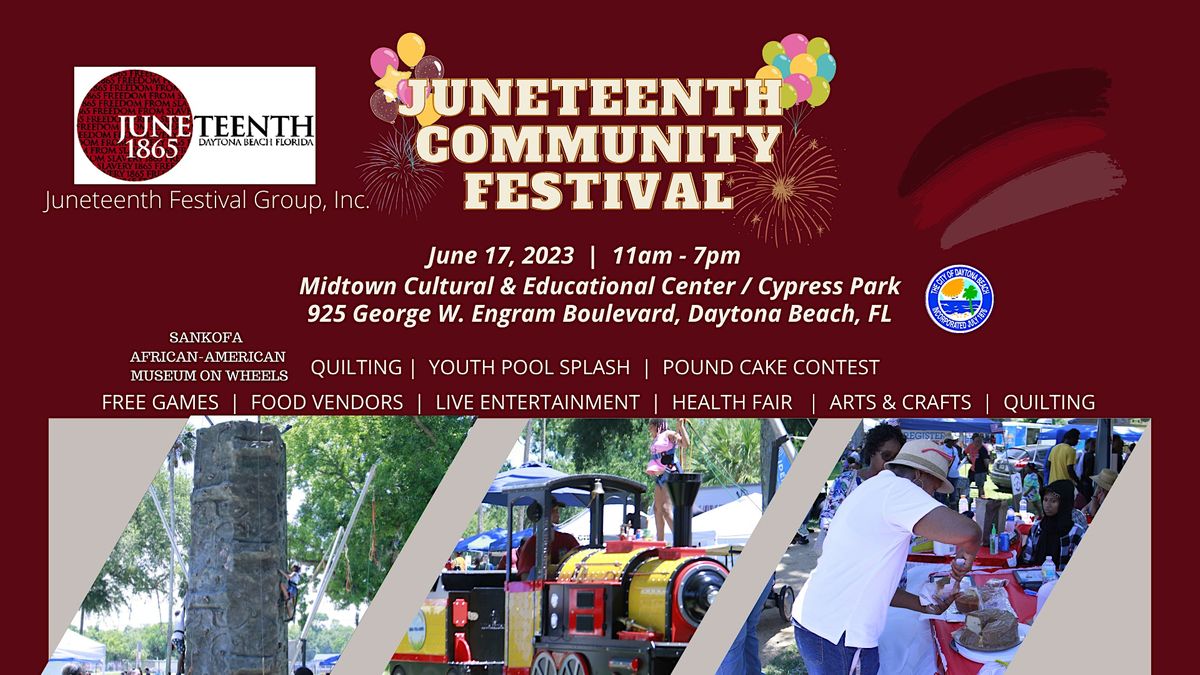 2023 Juneteenth Community Festival, Cypress Park, Daytona Beach, 17 ...