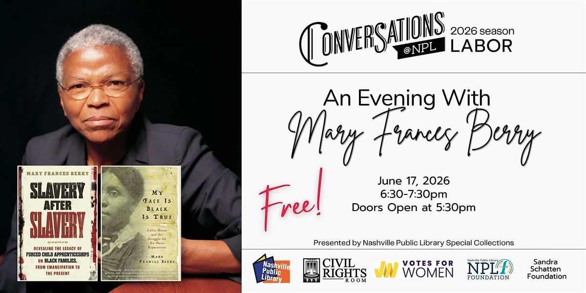Conversations@NPL: An Evening with Mary Frances Berry
