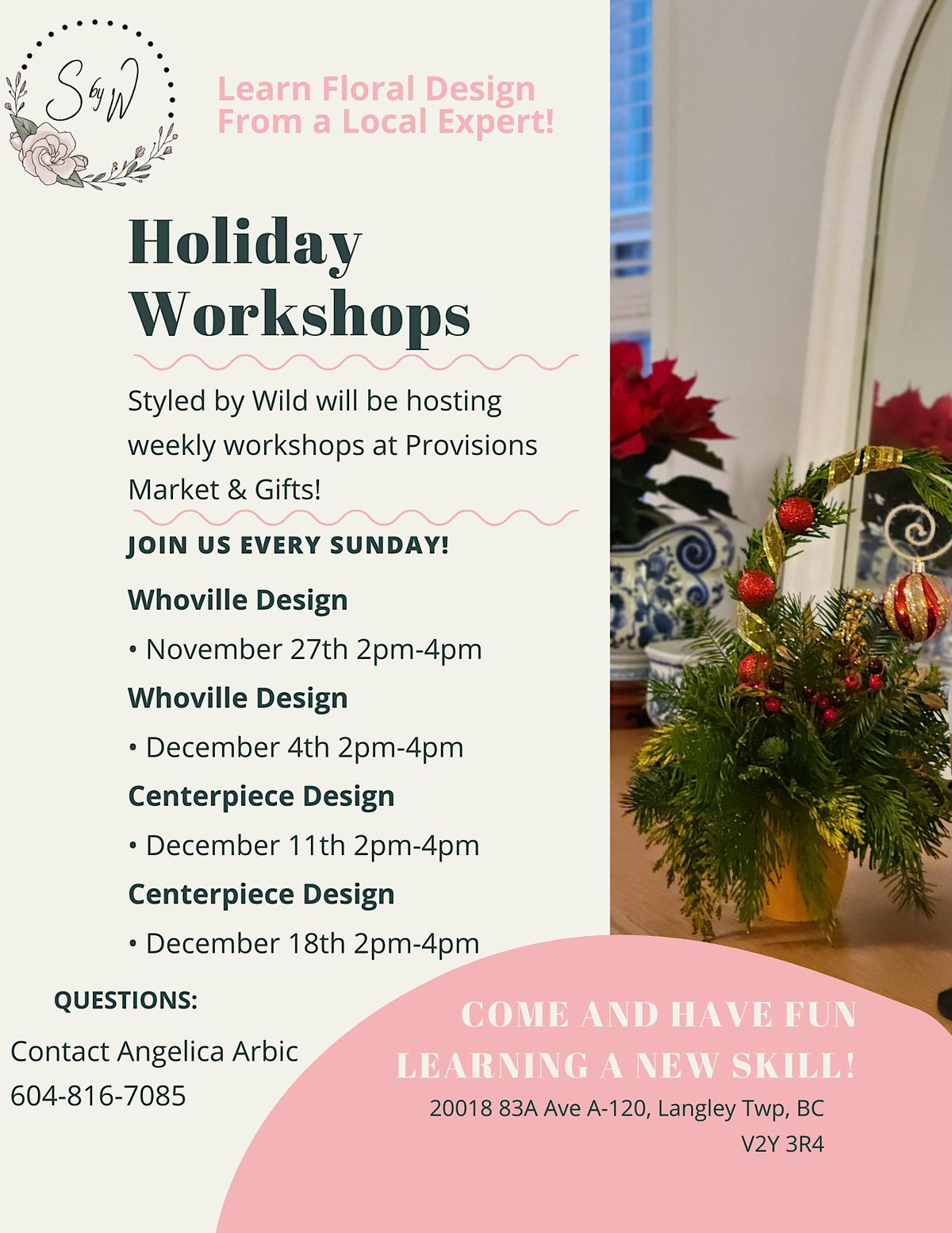 Christmas Floral Design Workshop - Whoville Design