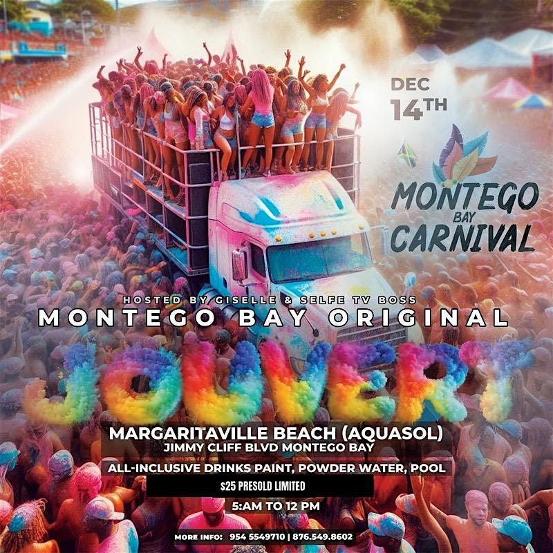 Montego Bay Carnival J\u2019ouvert - The Original Paint & Powder Experience