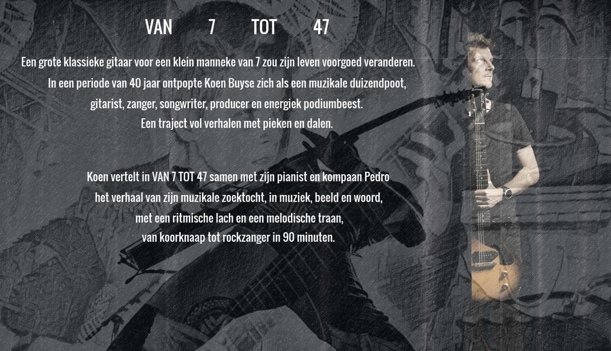 Koen Buyse "Van 7 tot 47" CC De Kimpel Bilzen