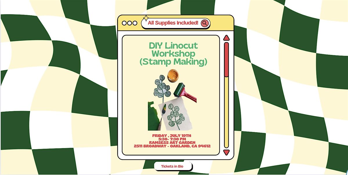 DIY Linocut Workshop (Stamp Making) @ Ramsess Art Garden